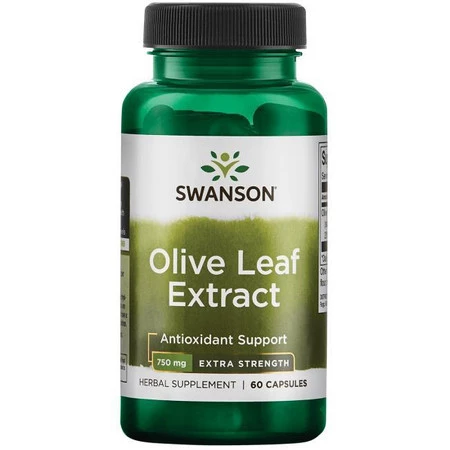 Swanson Olive Leaf Extract Liść Oliwny 750 Mg 60 K