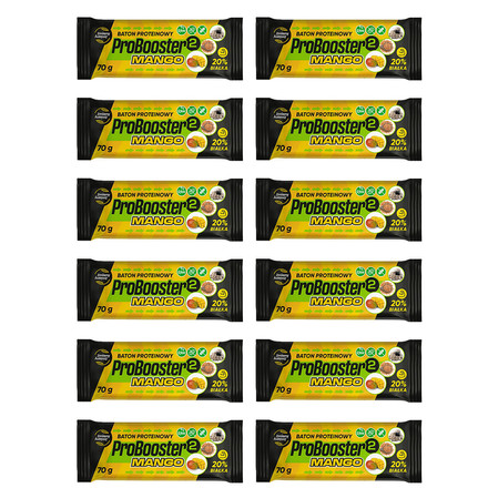 Zestaw 12x Zmiany Zmiany Baton ProBooster 2 Mango 70g