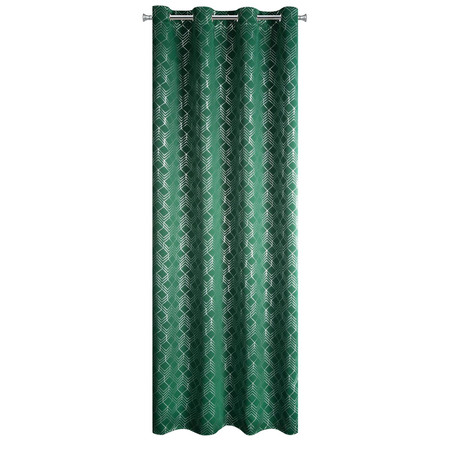ZASŁONA GOTOWA D91 POLI 140 X 250 CM ZIELONY