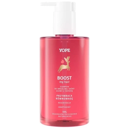 Yope - Boost My hair Szampon do wrażliwej skóry głowy z tapioką 300ml