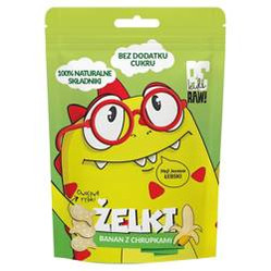 BeRAW! Kids Żelki Banan z chrupkami 35g żelki dla dzieci