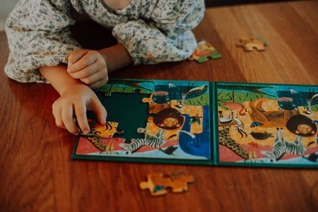 Mudpuppy Puzzle magnetyczne 2w1 Safari & dżungla 20 elementów 4+