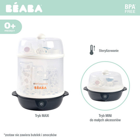 Beaba Sterylizator parowy 2w1 Night blue