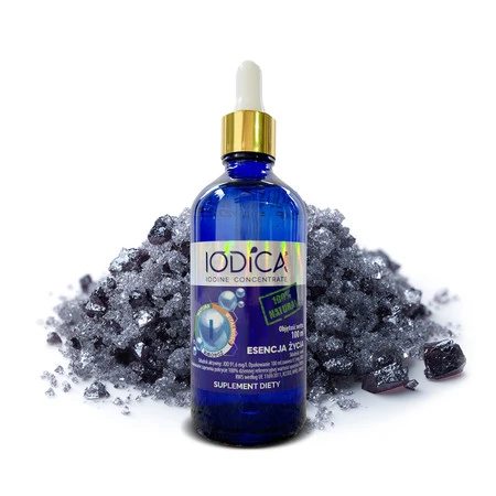 IODICA Naturalny koncentrat jodu 100ml butelka szklana + pipeta