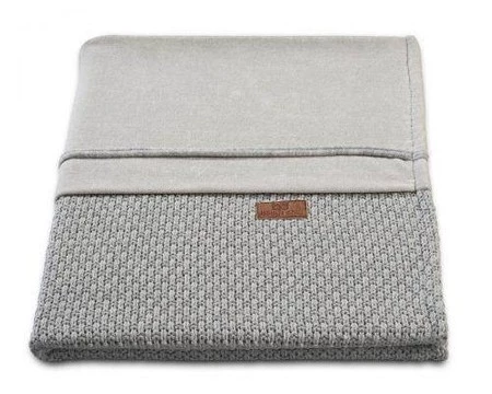 Baby's Only, Robust Pip Light Grey PIP Koc tkany dwustronny 130x100 cm, jasny szary, WYPRZEDAŻ -50%