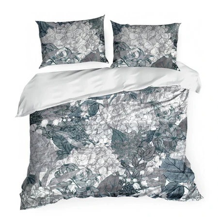 Komplet pościeli Cr, 220 x 200 cm, Stalowy