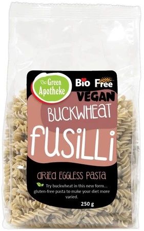 MAKARON (GRYCZANY) ŚWIDERKI FUSILLI BEZGLUTENOWY BIO 250 g - APOTHEKE