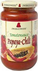 Zwergenwiese − Sos pomidorowy papaya-chilli pikantny bezglutenowy BIO − 350 g