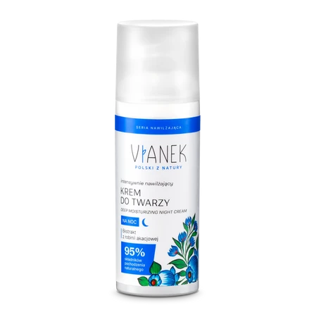 Vianek, Nawilżający krem do twarzy na noc, 50 ml