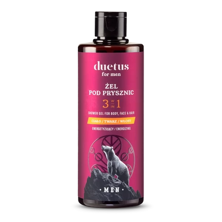 Duetus for Men Żel pod prysznic 3w1 energetyzujący 300 ml