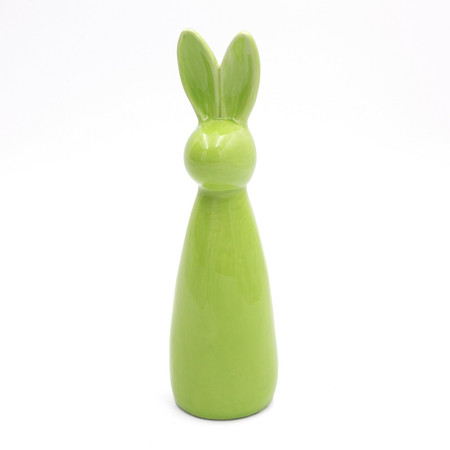 Ozdoba Wielkanocna, Figurka ceramiczna, kolor zielony, rozmiar 8 x 28 x 8 cm