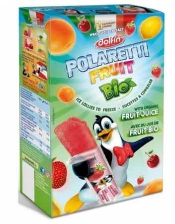 LODY WODNE DO ZAMROŻENIA BIO 10 szt. x 40 ml - POLARETTI FRUIT