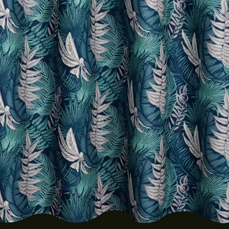 Zasłona gotowa Garden 9 na Szelkach 155 x 200 cm, Turkusowy