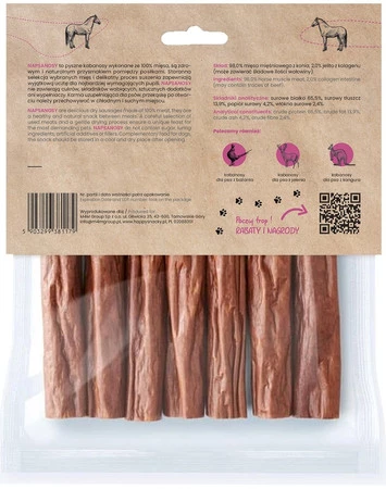 Happy Snacky NAPSANOSY Kabanosy z Koniny 7szt.