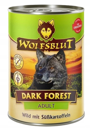 Wolfsblut Dog Dark Forest – dziczyzna i bataty - 395g