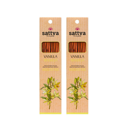Zestaw: 2x Natural Indian Incense naturalne indyjskie kadzidełko Wanilia 15szt
