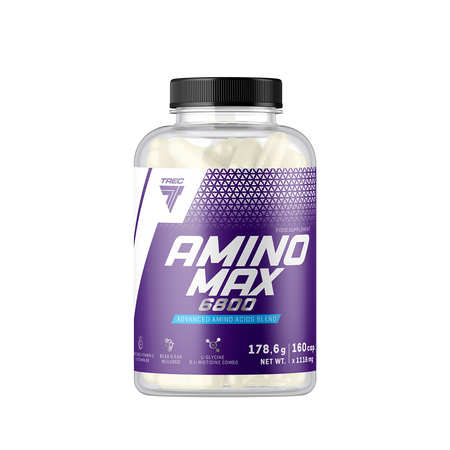TREC AminoMax 6800 Aminokwasy na regenerację 160 kaps.