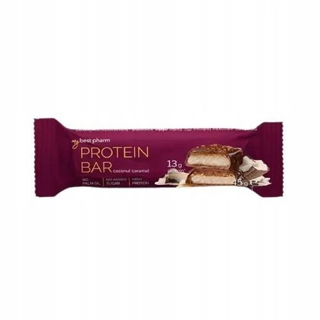Mybestpharm MyBest PROTEIN BAR kokos bez cukru 45 g KRÓTKA DATA 31.12.2025