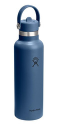 Hydro Flask Standard Mouth Flex Straw Cap butelka termiczna Harbor Blue 621 ml
