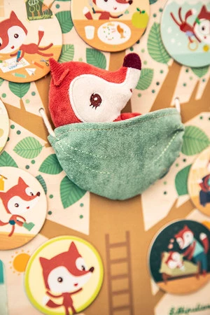 Lilliputiens Drewniana tablica magnetyczna