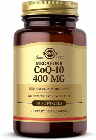 SOLGAR Megasorb CoQ-10 400 mg Koenzym Q10 400 mg (30 kaps.)