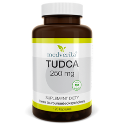 Medverita kwas tauroursodeoksycholowy Tudca 250 mg - 120 kaps.