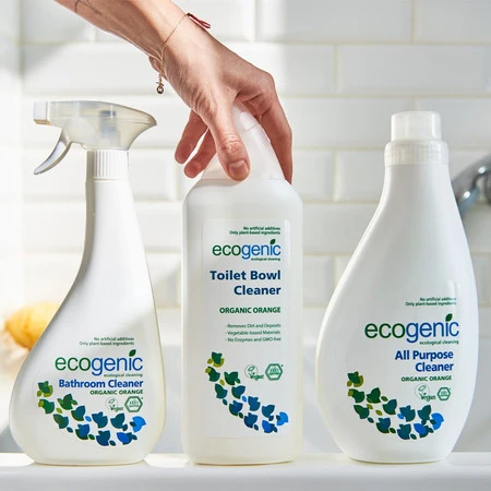 Ecogenic, Spray do czyszczenia powierzchni łazienkowych, Pomarańcza, 500 ml