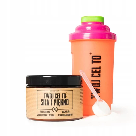 Twój Cel To Siła i Piękno Kolagen rybi z chodroityną (bez shakera) wsparcie dla zdrowej skóry i mocnych stawów 250 g