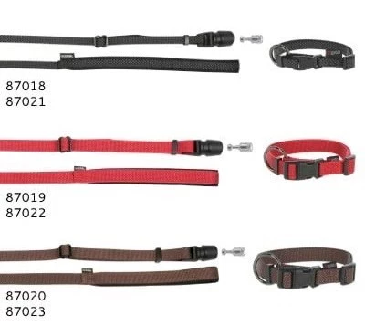 KERBL GoleyGo Zestaw Obroża + Smycz Czerwone S