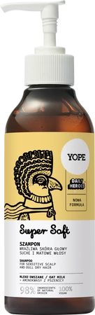 Yope - Szampon do włosów normalnych Mleko Owsiane Super Soft 300ml
