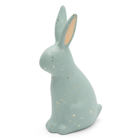 Ozdoba Wielkanocna, Figurka ceramiczna, kolor jasnozielony, rozmiar 13 x 9 x 25 cm