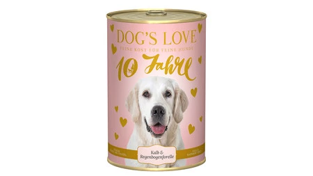 Zestaw 10x DOG'S LOVE Kalb - cielęcina z pstrągiem i jabłkiem (400g)