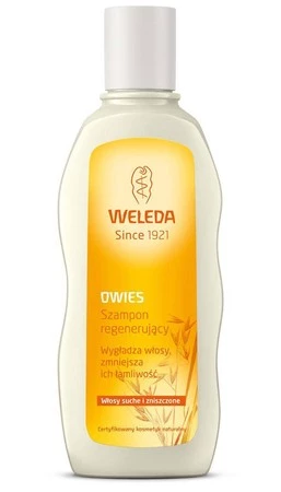 Weleda, regenerujący szampon z owsem do włosów suchych i zniszczonych, 190ml