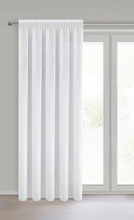 FIRANA GOTOWA DALIA NA TAŚMIE 140 X 270 CM BIAŁY