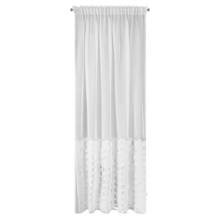 FIRANA GOTOWA DEBORA NA TAŚMIE 140 X 270 CM BIAŁY