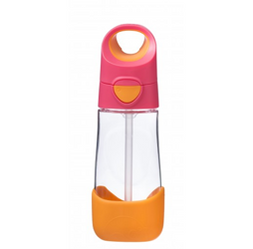 Butelka tritanowa ze słomką 450 ml, Strawberry Shake, b.box