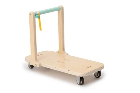 LILLIPUTIENS Drewniany jeździk 2 w 1 z miękkim siedziskiem i torebką Sarenka Stella 12 m+