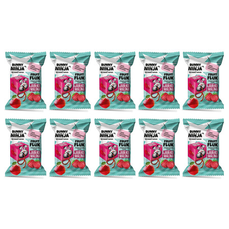 Zestaw 10x Fruit Fluk o smaku jabłko-malina 15 g