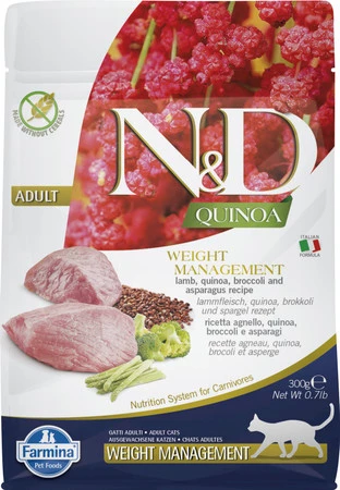 FARMINA ND QUINOA CAT Weight Management Lamb Adult 300g