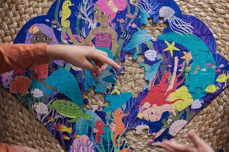 Mudpuppy Puzzle konturowe Zatoczka syren 75 elementów 5+