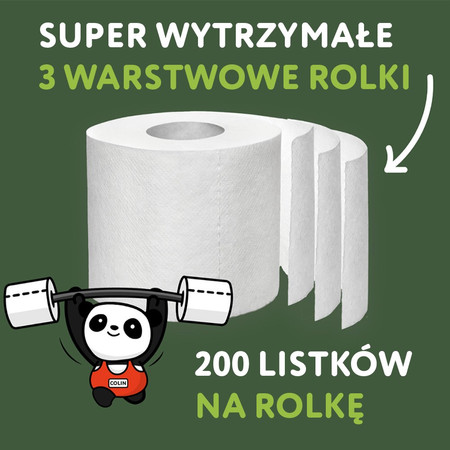 Cheeky Panda, Papier toaletowy trzywarstwowy, 9 rolek