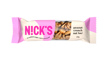 N!CK'S Nicks Nut Bar Peanut Crunch Baton migdałowy bez cukru 40g vegan
