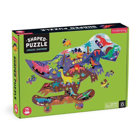 Mudpuppy Puzzle konturowe Jurajski Skatepark 75 elementów 5+