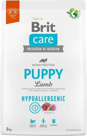 Brit Care Dog Hypoallergenic Puppy Lamb 3kg