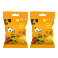 Zestaw: 2x ŻELKI MANGO BEZ ŻELATYNY BEZGLUTENOWE 40 g - BOB SNAIL