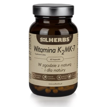 WITAMINA K2 MK7 60 KAPSUŁEK (200 mcg) - SOLHERBS