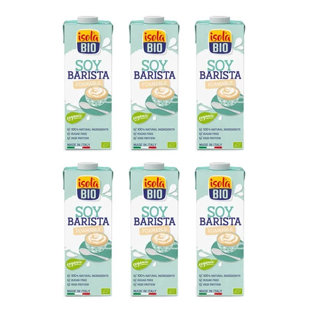 Zestaw 6x Napój sojowy Barista BIO 1 l Bezglutenowy