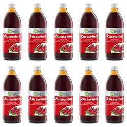 Zestaw 10x EkaMedica Żurawina 1l