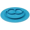 EZPZ Silikonowy talerzyk z podkładką mały 2w1 Mini Mat niebieski