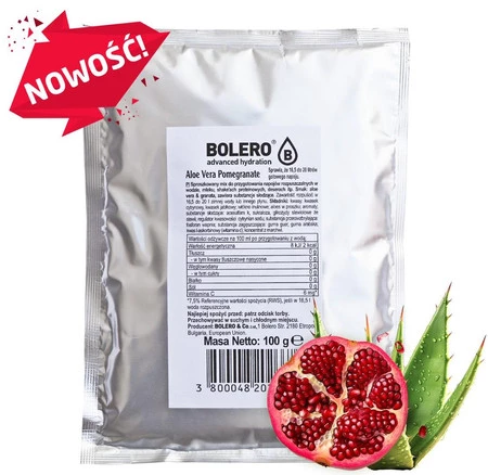 Bolero Bag Aloes z Granatem ze stewią 100g napój w proszku bez cukru